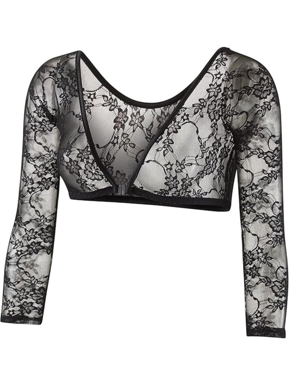 Chic Women's 3/4 Sleeve Lace Slip-On Top - Perfect for Casual & Dressy Looks